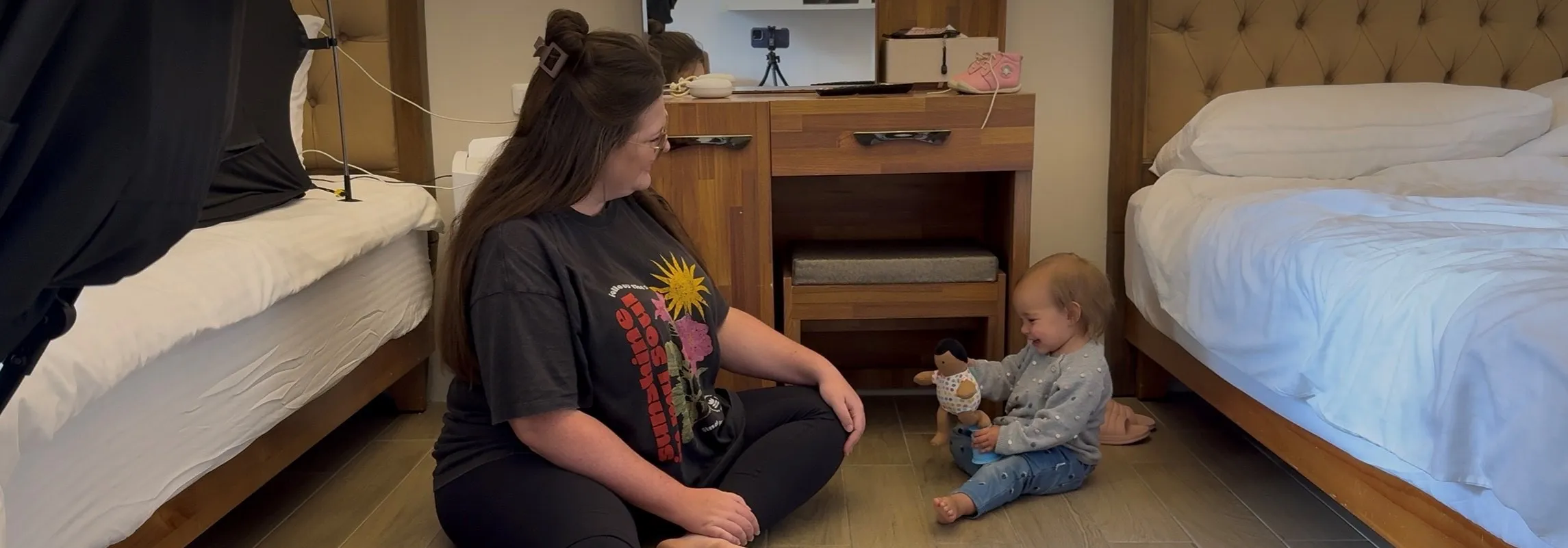 Danelle Gowrs and her baby