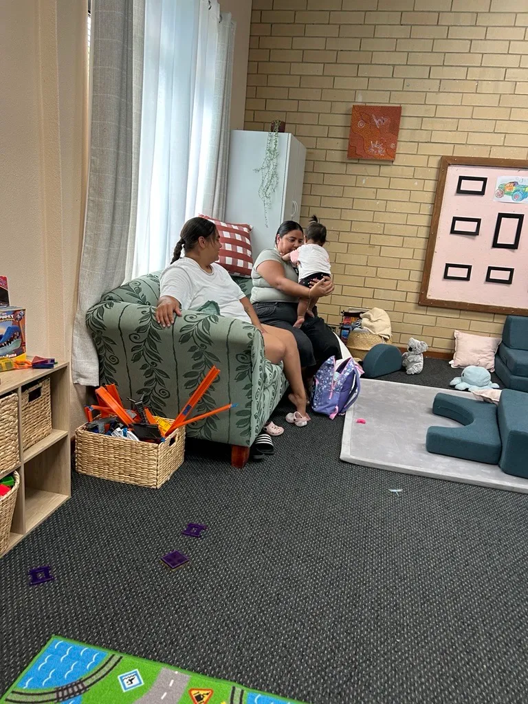 Aboriginal families at Community Event 
